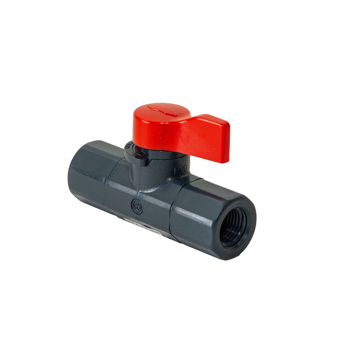 Asahi/America 1076002 1/4 in PVC Labcock Ball Valves Female Thread x Female Thread EPDM Seal 1076002
