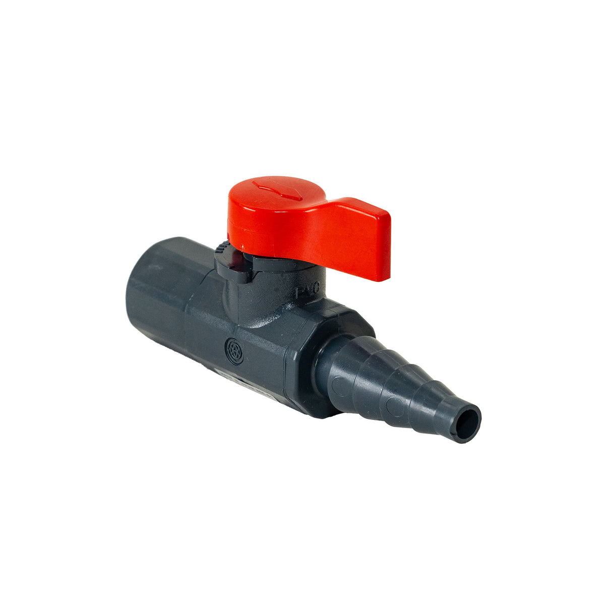 Asahi/America 1082002 1/4 in PVC Labcock Ball Valves Female Thread x Hose EPDM Seal 1082002