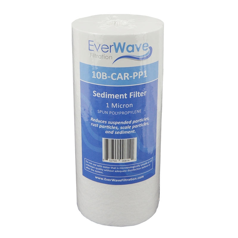 10" EverWave PP Spun Fiber Cartridge - 1 Micron (EVW-1-45-10-PP)