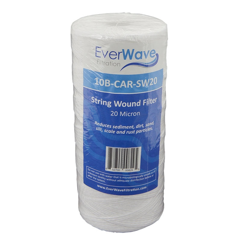 10" EverWave String Wound Filter Cartridge - 20 Micron (EVW-20-45-10-SW)