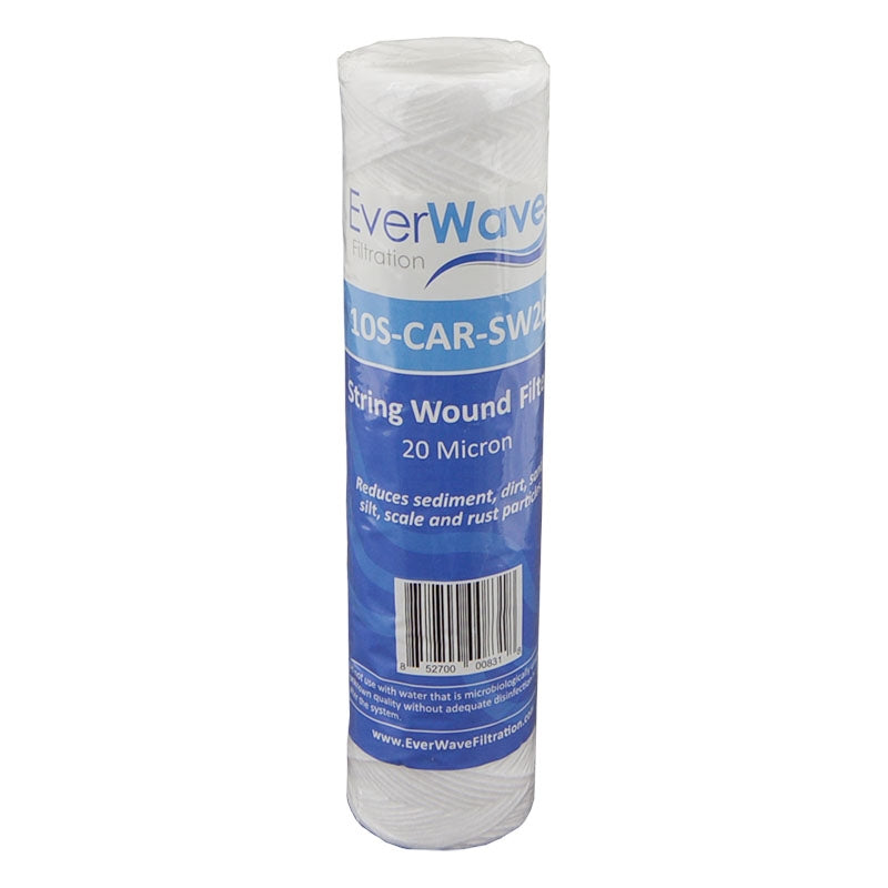 10" EverWave String Wound Slim Cartridge - 20 Micron (EVW-20-25-10-SW)