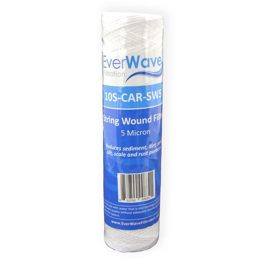 10" EverWave String Wound Slim Cartridge - 5 Micron (EVW-5-25-10-SW)