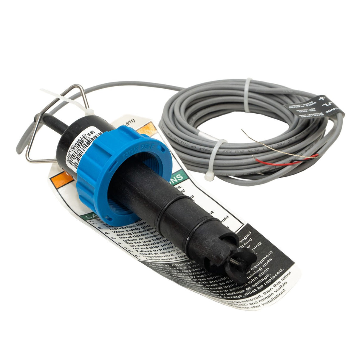 GF Signet 3-2536-P1 Signet 2536 Rotor-X Paddlewheel Flow Sensor, Standard Mount for 5" - 8" pipe, Polypropylene Body, Black PVDF Rotor, Titanium Pin