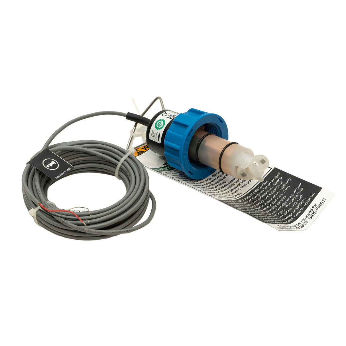 GF Signet 3-2536-T0 Signet 2536 Rotor-X Paddlewheel Flow Sensor, Standard Mount for 1/2" - 4" pipe, Natural PVDF Body, Natural PVDF Rotor, Natural PVDF Pin