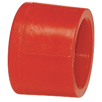 1" Cap, Socket, Red, PVDF, Schedule 80