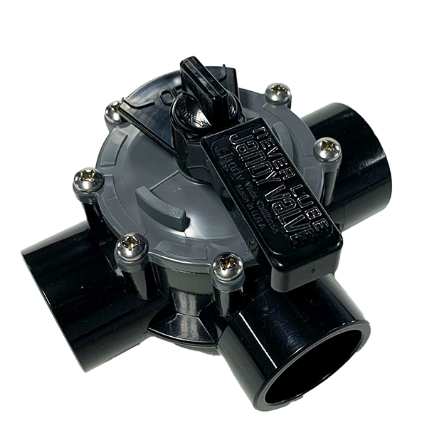 3 Port 1-1/2" - 2" CPVC Jandy Valve, Standard Diverter w/ Internal Stops (4945)