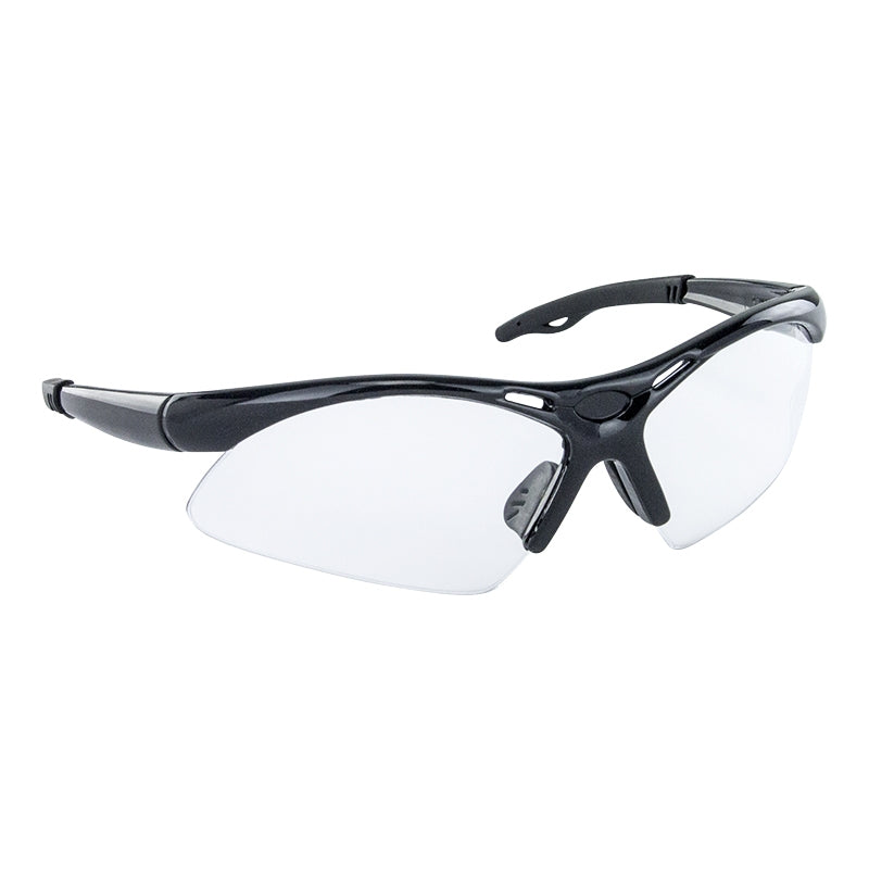 Black Diamondback Safety Glasses - Clear Lens