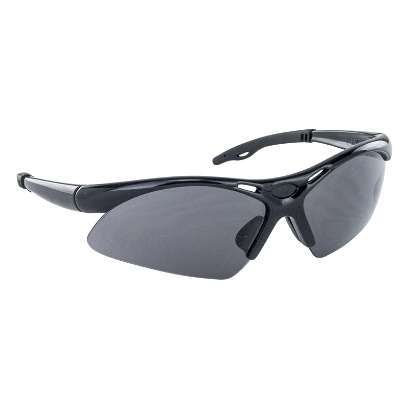 Black Diamondback Safety Glasses - Gray Lens