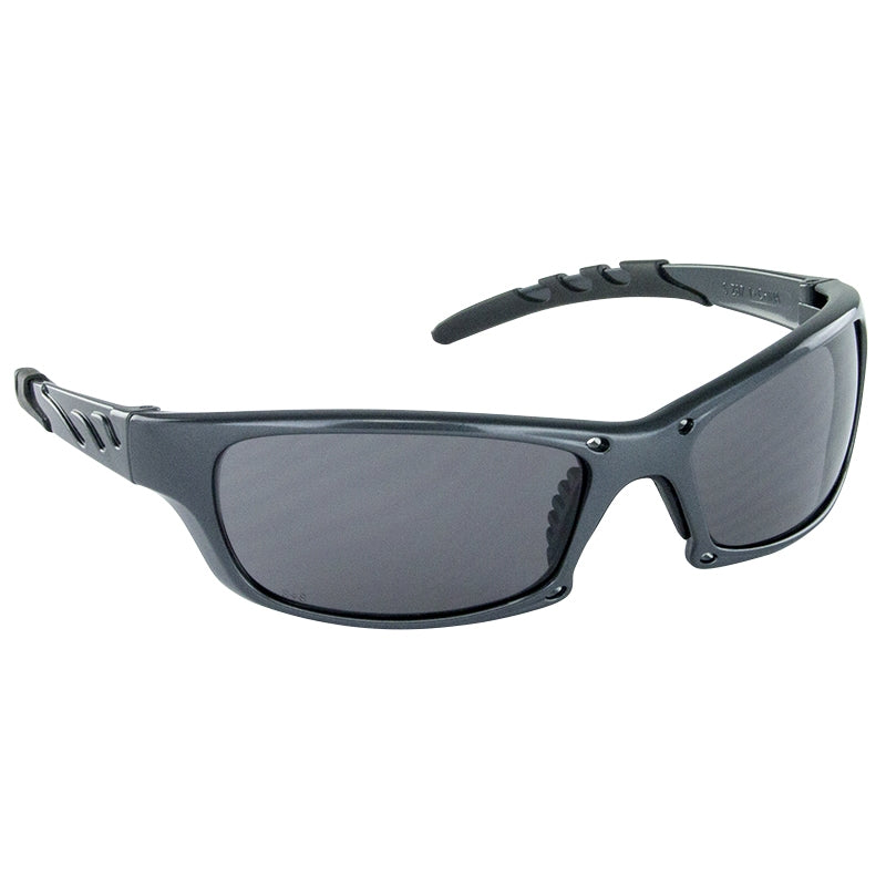 GTR Safety Glasses - Charcoal Frame - Gray Lens