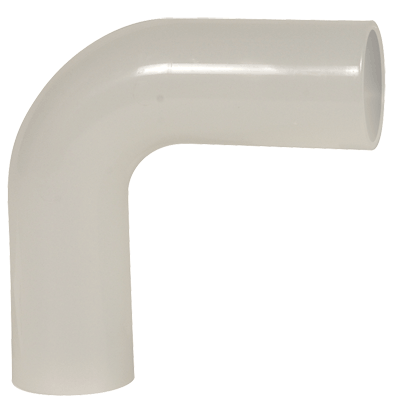 1-1/2" 90 Elbow Extended Leg Butt-Fusion Natural Polypropylene