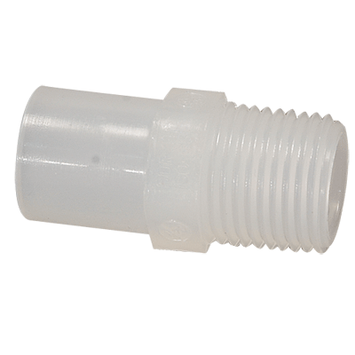 1" Adapter MPT x Butt-Fusion Natural Polypropylene