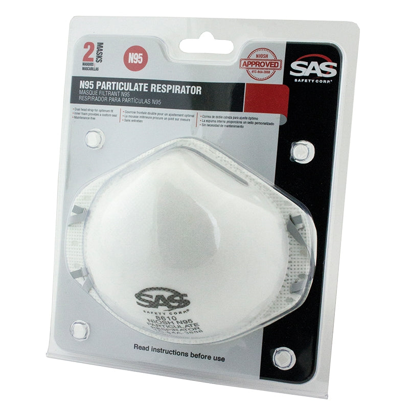 N95 Particulate Respirator Mask - 2 Pack
