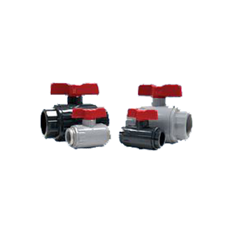 1/2" Ashai Type-27 Omni® Ball Valve, PVC Construction, Socket Connection, PTFE Seat, Double EPDM O-Rings