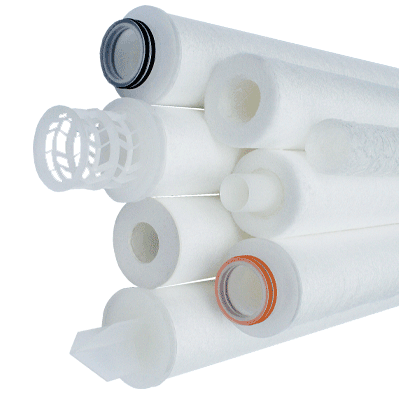 Graver Technologies Crystal MBF Series Filter Cartridge, 5 Micron, 40" Length, Cut Ends with No Gasket Seals