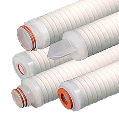 Graver Technologies COAX Series Filter Cartridge, 1 Micron, 20" Length, 222/Fin Single Open End with Silicone Seals