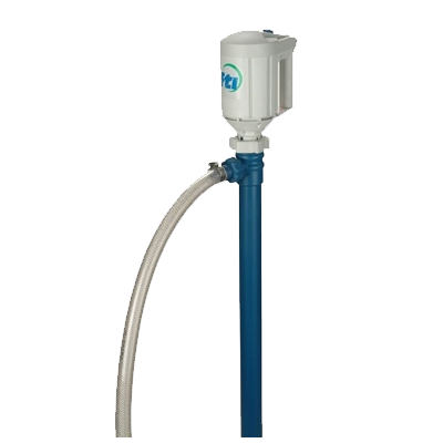 Drum Pump Kit, Includes: (1) PFP-40 Pump, (1) M3V Motor and (1) 5' Reinforced PVC Hose and Clamp