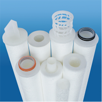 20" HVV High Void Volume Melt Blown Depth Filter, 1 Micron, Polypropylene Media, Cut Ends, Without Gasket