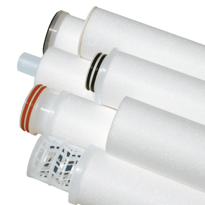 Graver Technologies Stratum C Series Filter Cartridge, 50 Micron, 40" Length, 222/Flat Single Open End with Buna-N Seals