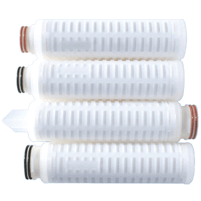 Graver Technologies TefTEC Series Filter Cartridge, 0.2 Micron, 30" Length, 222/Flat Single Open End with Silicone Seals