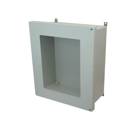 18x16x8 NEMA 4X Fiberglass Enclosure Hinged Screw Cover Window