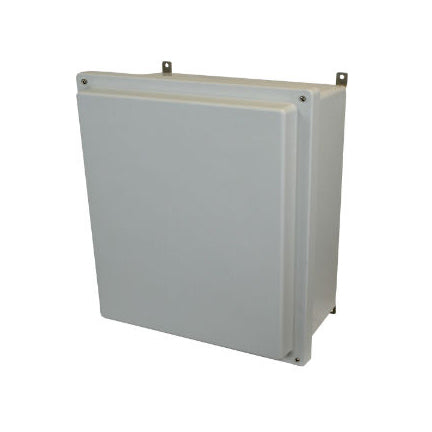 18x16x8 NEMA 4X Fiberglass Enclosure Raised Lift-Off Screw Cover