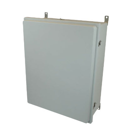 30x24x10 NEMA 4X Fiberglass Enclosure Raised Twist Latch Hinged Cover