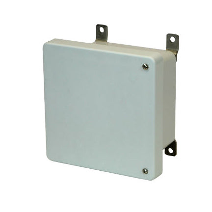 6x6x4 NEMA 4X Fiberglass Enclosure Hinged Screw Cover