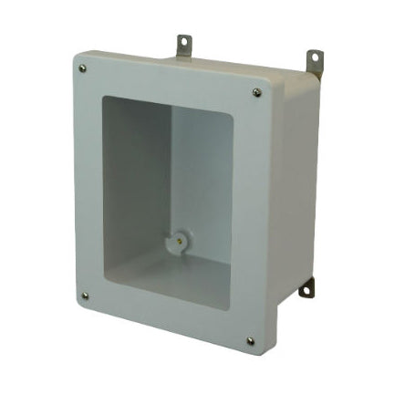 8x6x4 NEMA 4X Fiberglass Enclosure Lift-Off Screw Cover Window