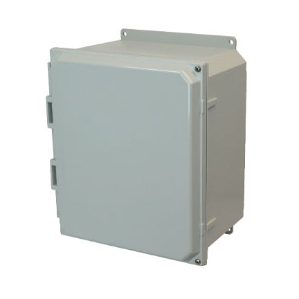 12x10x6 NEMA 4X Polycarbonate ENCL Hinged Screw Cover FLANGE MOUNT