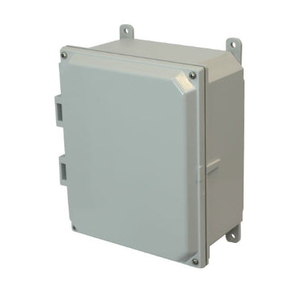 6x6x4 NEMA 4X Polycarbonate ENCL NONMETAL Latch Hinged Cover FLANGE MOUNT