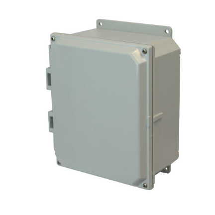 8x6x4 NEMA 4X Polycarbonate ENCL Lift-Off Screw Cover FLANGE MOUNT