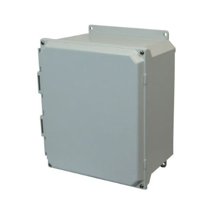 16x14x8 NEMA 4X Fiberglass Enclosure Lift-Off Screw Cover FLANGE MOUNT