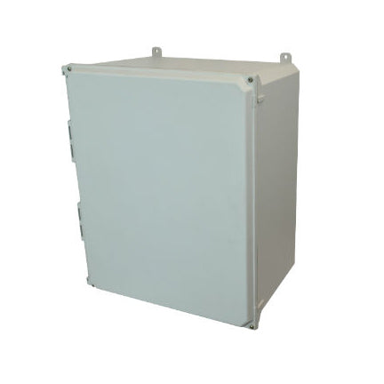 20x16x10 NEMA 4X Fiberglass Enclosure Lift-Off Screw Cover FOOT MOUNT