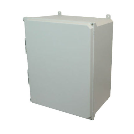 20x16x10 NEMA 4X Fiberglass Enclosure Hinged Screw Cover FOOT MOUNT