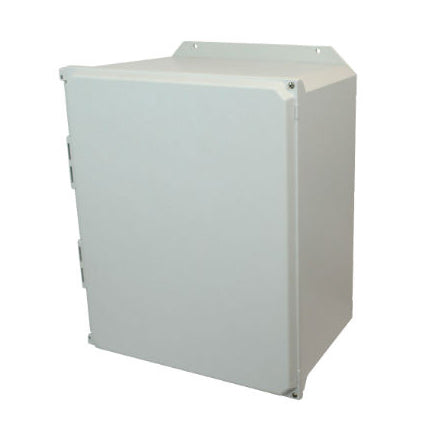 20x16x10 NEMA 4X Fiberglass Enclosure Hinged Screw Cover FLANGE MOUNT