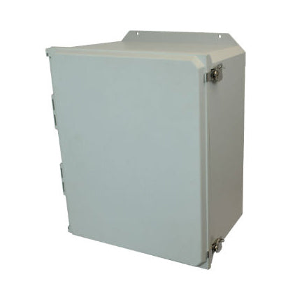 20x16x10 NEMA 4X Fiberglass Enclosure Twist Latch Hinged Cover FLANGE MOUNT