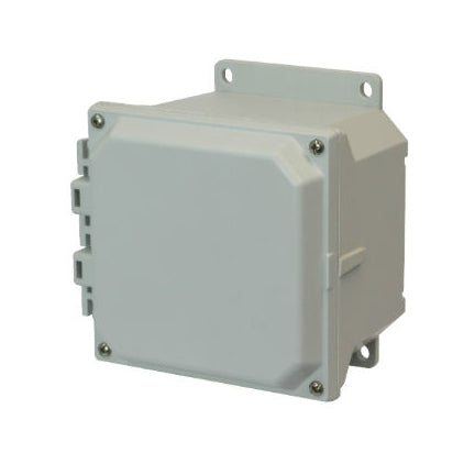 6x6x4 NEMA 4X Fiberglass Enclosure Lift-Off Screw Cover FLANGE MOUNT