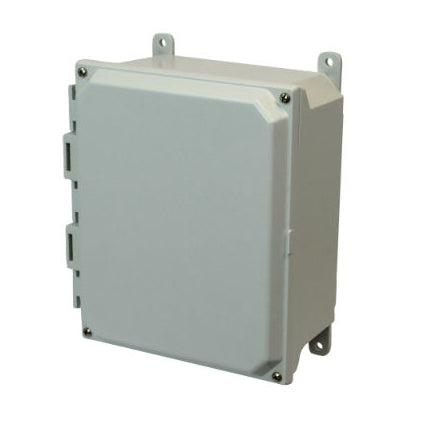 8x6x4 NEMA 4X Fiberglass Enclosure Lift-Off Screw Cover FOOT MOUNT