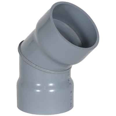 10 inch CPVC Duct 45 Degree Elbow 1834-45-10