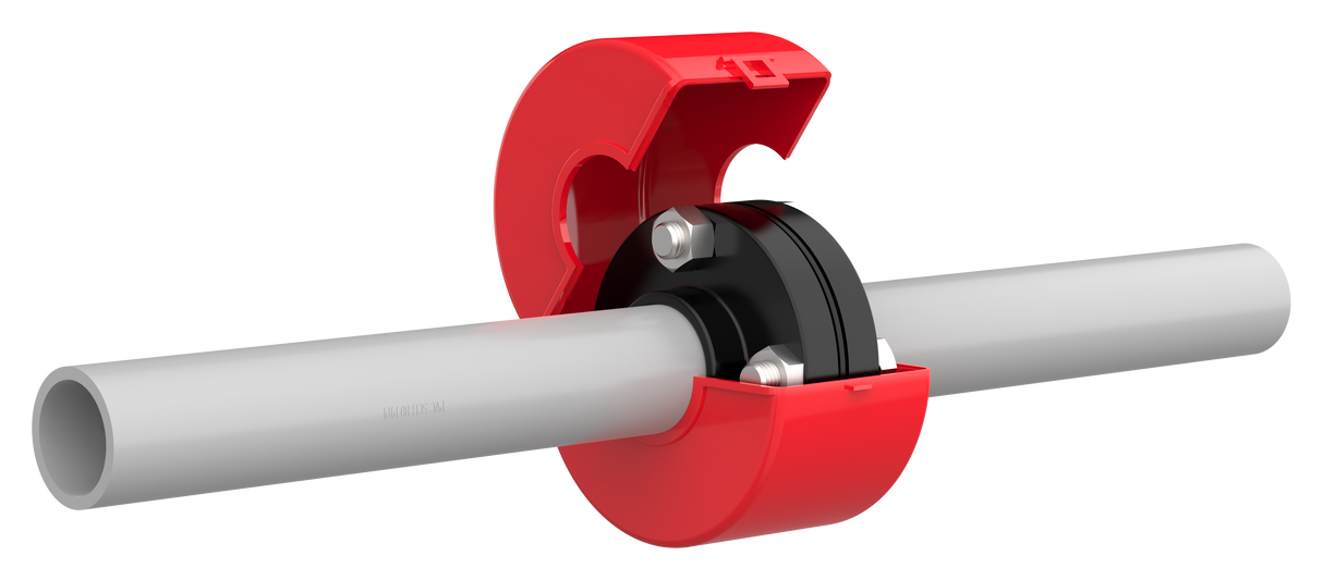 1/2 in Truflo® LFS Series Flange Shield, Red Polypropylene (LFS005-R)