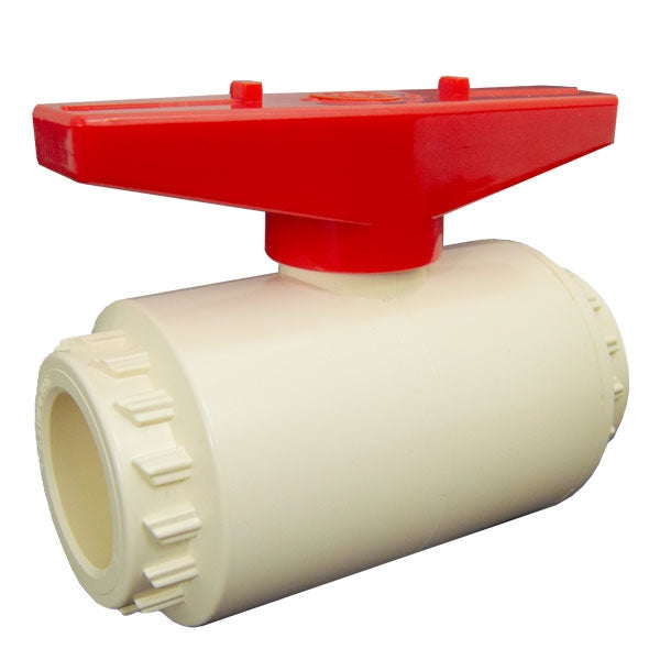 3/4" CPVC CTS Compact Ball Valve - Front Angle