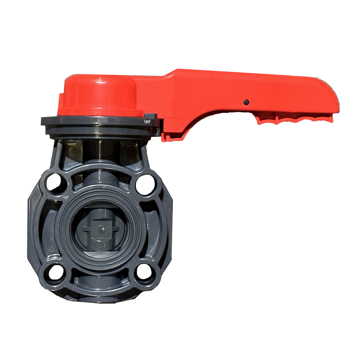 2-1/2" Flui-PRO PVC Butterfly Valve - Lever Handle