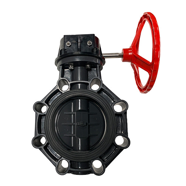 6" PVC Butterfly Valve - Gear Operator - 2022
