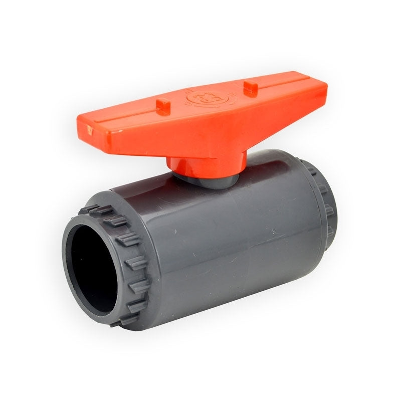 1" Flui-PRO PVC Compact Ball Valve - Gray / Socket (FP-GS-010)