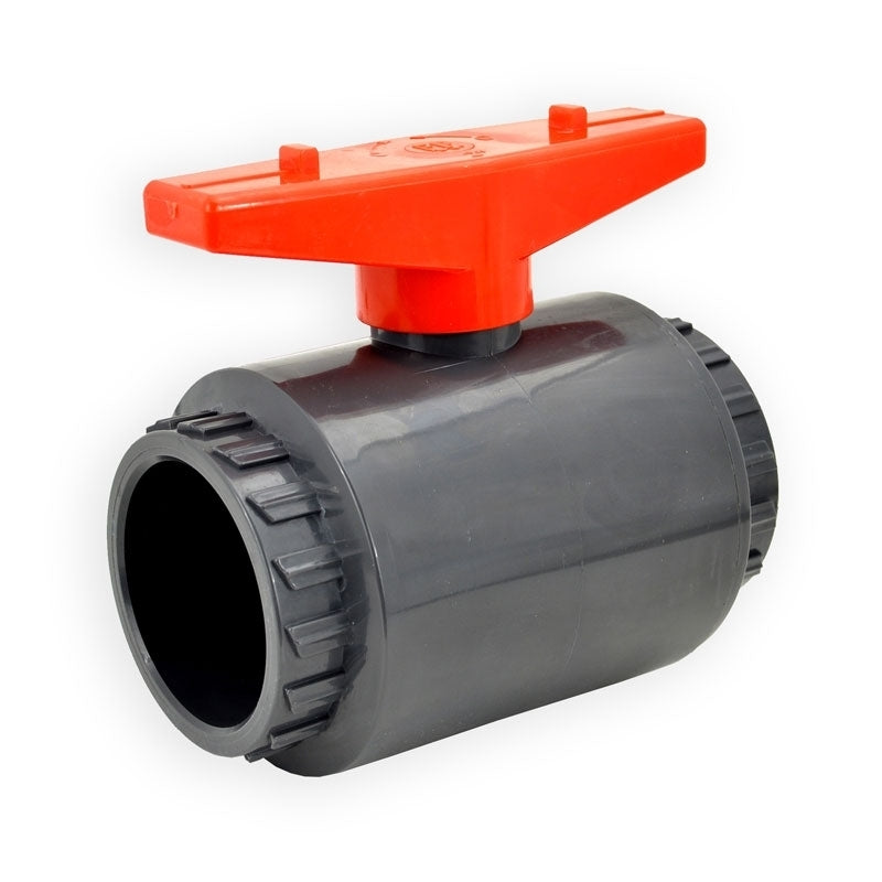 2" Flui-PRO PVC Compact Ball Valve - Gray / Socket (FP-GS-020)