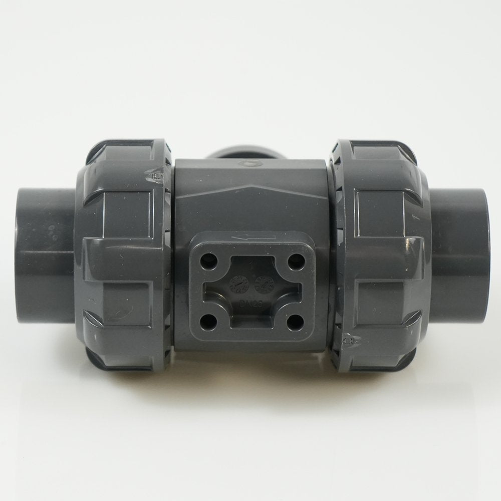 1"  PVC True Union Ball Valve - Actuation Ready - FP-ISO-TUBV-ST-010