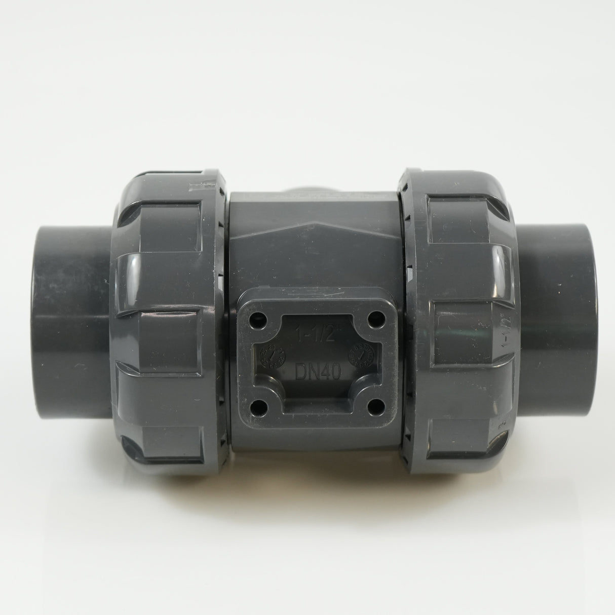 1-1/2"  PVC True Union Ball Valve - Actuation Ready - FP-ISO-TUBV-ST-015