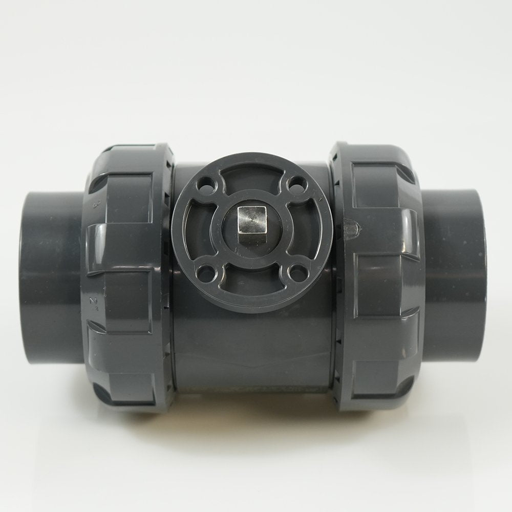 2" PVC True Union Ball Valve - Actuation Ready - FP-ISO-TUBV-ST-020