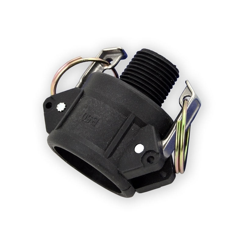 3/4" x 1/2" Flui-PRO PP Camlock Fitting - Female Camlock x MNPT (FP-PP-B-75/50)