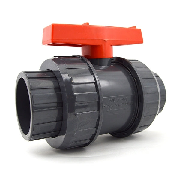 2-1/2" Flui-PRO PVC True Union Ball Valve - Socket or Threaded